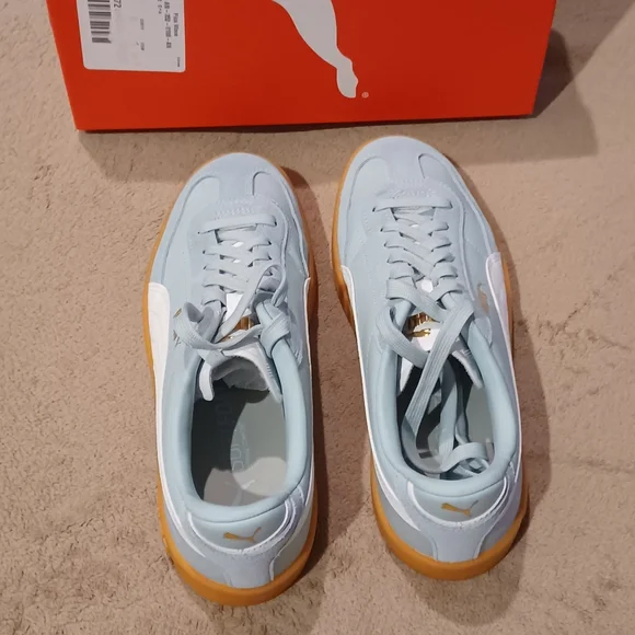 Puma Light Blue Sneakers with Gum Sole - Picture 2 of 6